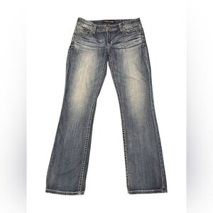 Y2K Barely Boot Stella Lowrise Express Light Blue Bootcut Jeans | Size 8